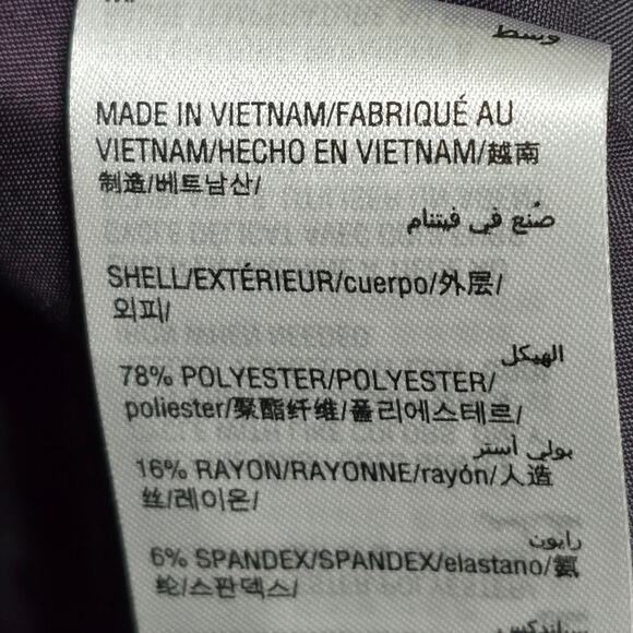 Alfani Royal Purple Zippered Bell Sleeve Jacket / Dress‎ Size Medium New! - Picture 8 of 10